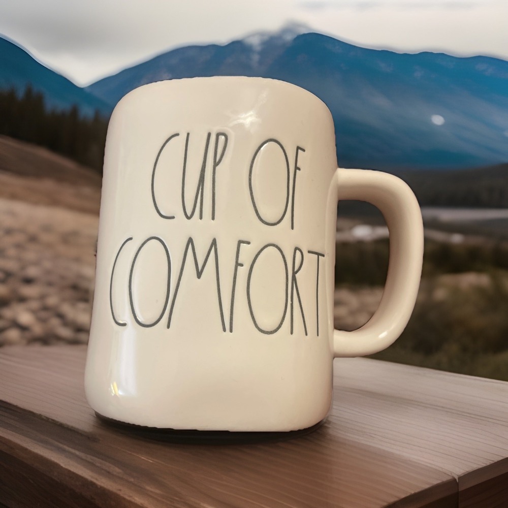 Rae Dunn Cup Of Comfort Coffee Mug Cup Cream Color Collecting‎ Artisan Cups Tea